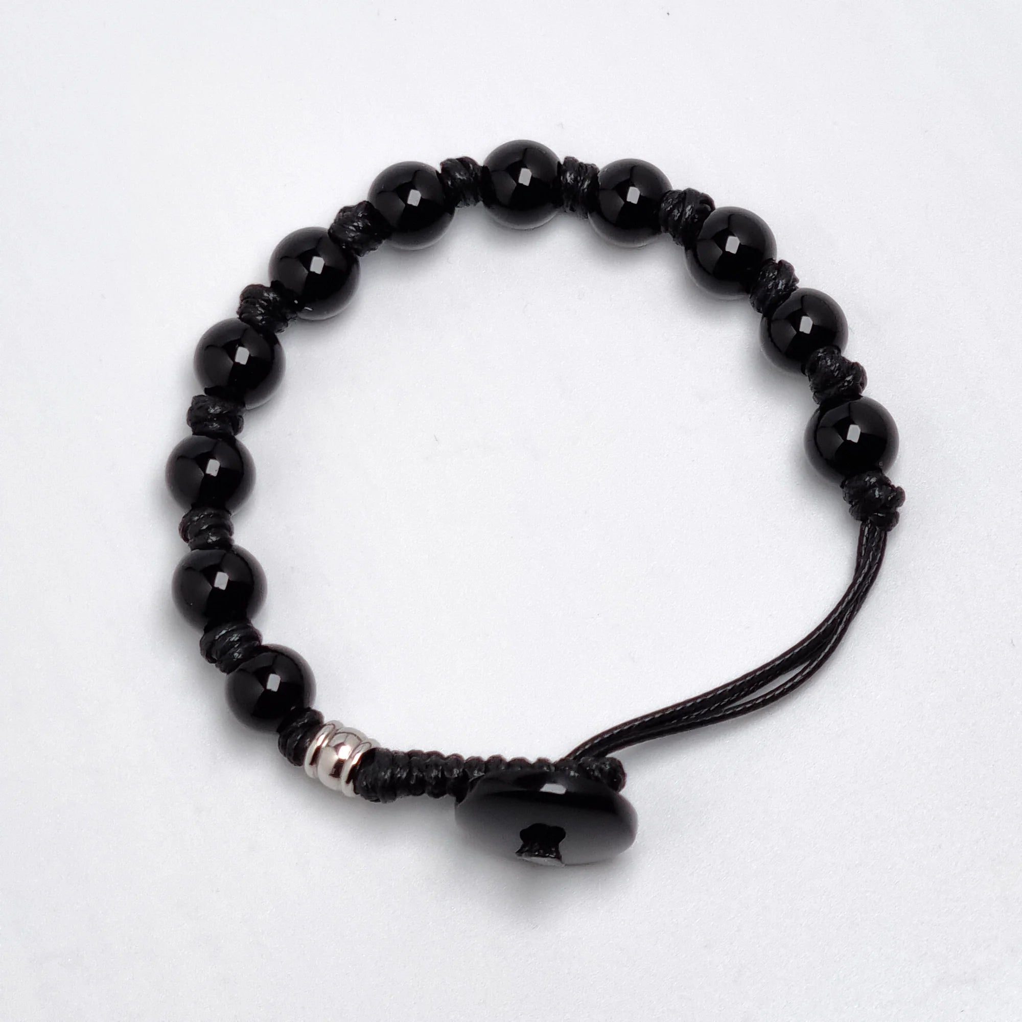 Bracciale NFC in pietre naturali - Black Night
