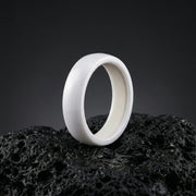 Anello in ceramica lucida - Bianco